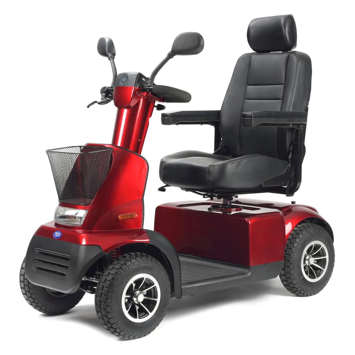 TGA Breeze Midi 4 Mobility Scooter in Metallic Red